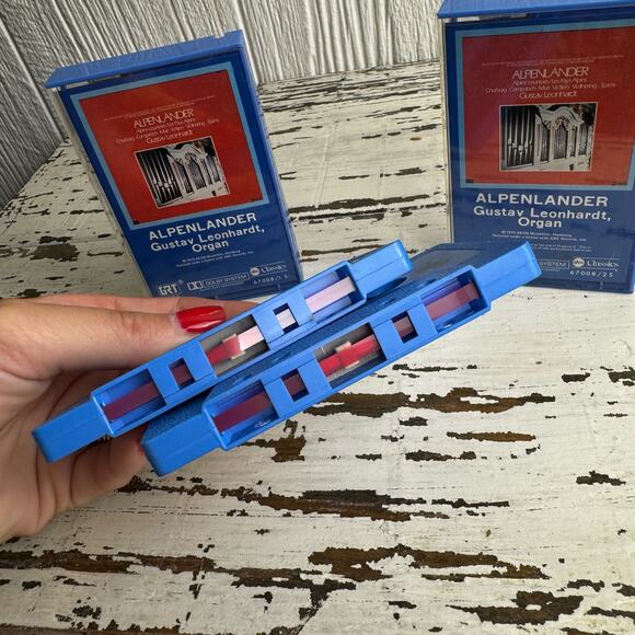 Alpenlander Gustav Leonhardt Organ Cassette Bundle 2 Tapes 1973 Vintage Classic - Picture 6 of 8